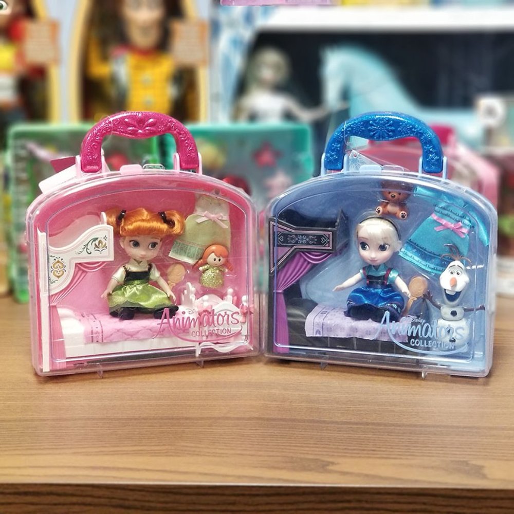 Authentic DisneyStore Frozen 2 Elsa+Anna Animator's Collection Mini Doll…